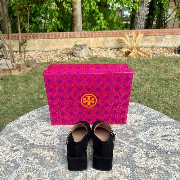 NIB Tory Burch Asymmetrical Block Heel Loafer - size 5 - Picture 11 of 12